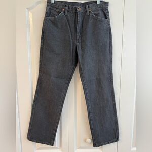Wrangler Men’s Straight-Leg Black Denim Jeans Size 33-30